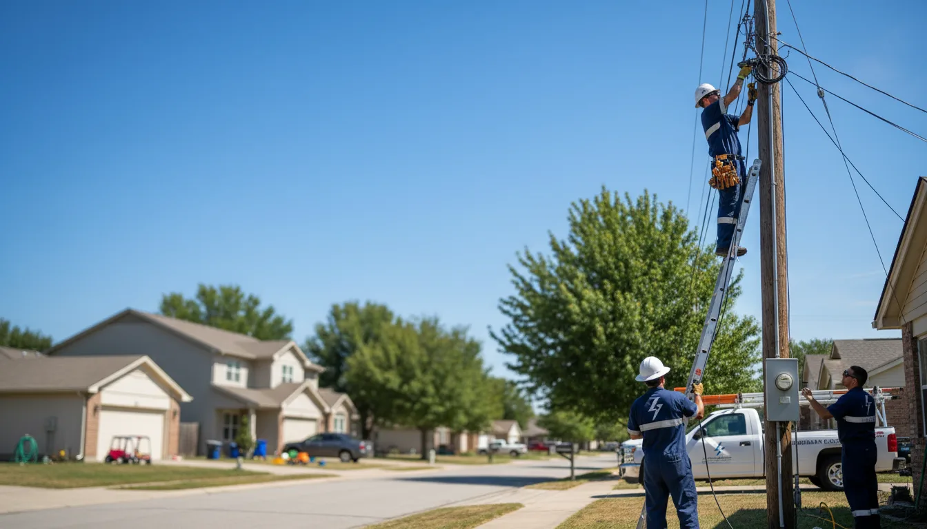 Residential electrician providing installation services in Glen, MS